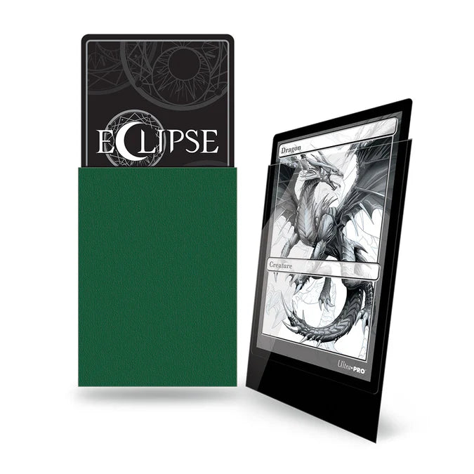 Eclipse Gloss Standard Sleeves 100 Pack - Forest Green