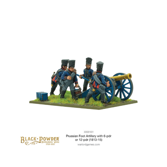 Napoleonic Prussian Foot Artillery with 6- or 12-pdr (1813-15)