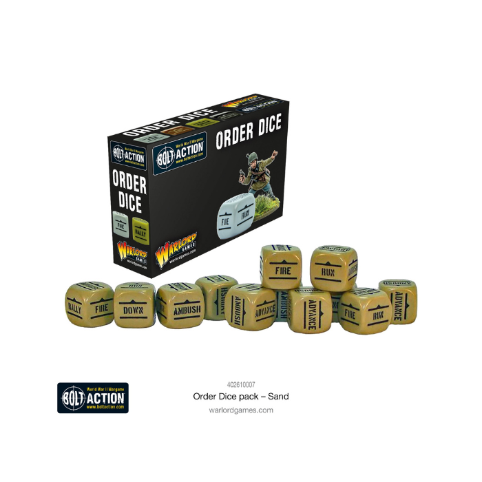 Bolt Action: Orders Dice pack - Sand