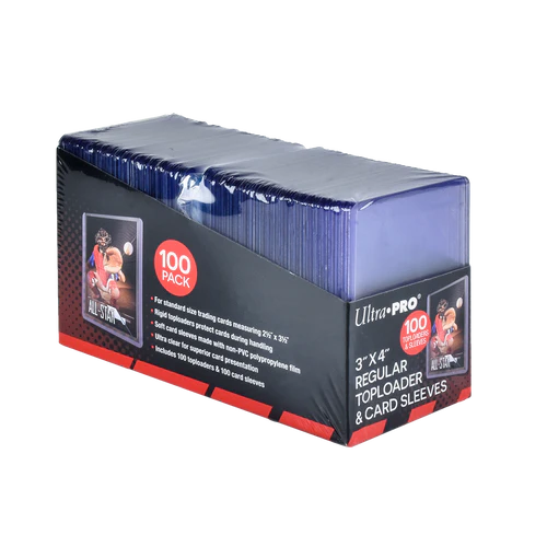 Ultra Pro - 3 x 4 Inch Toploaders & Sleeves 100 Pack