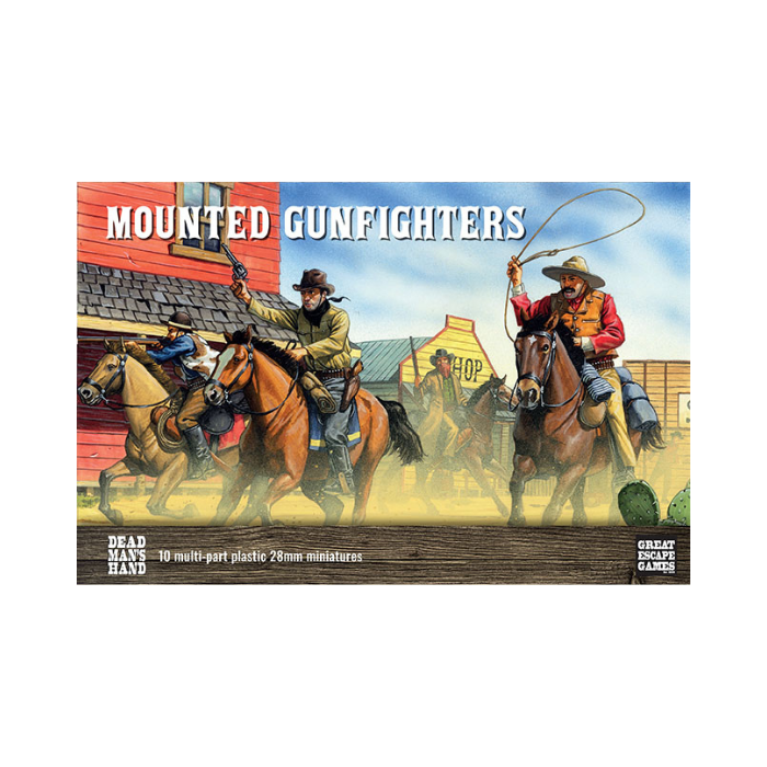 Dead Man’s Hand Plastic Mounted Gunfighters
