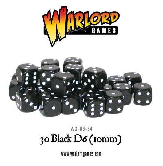 Spot dice 10mm - Black (30)