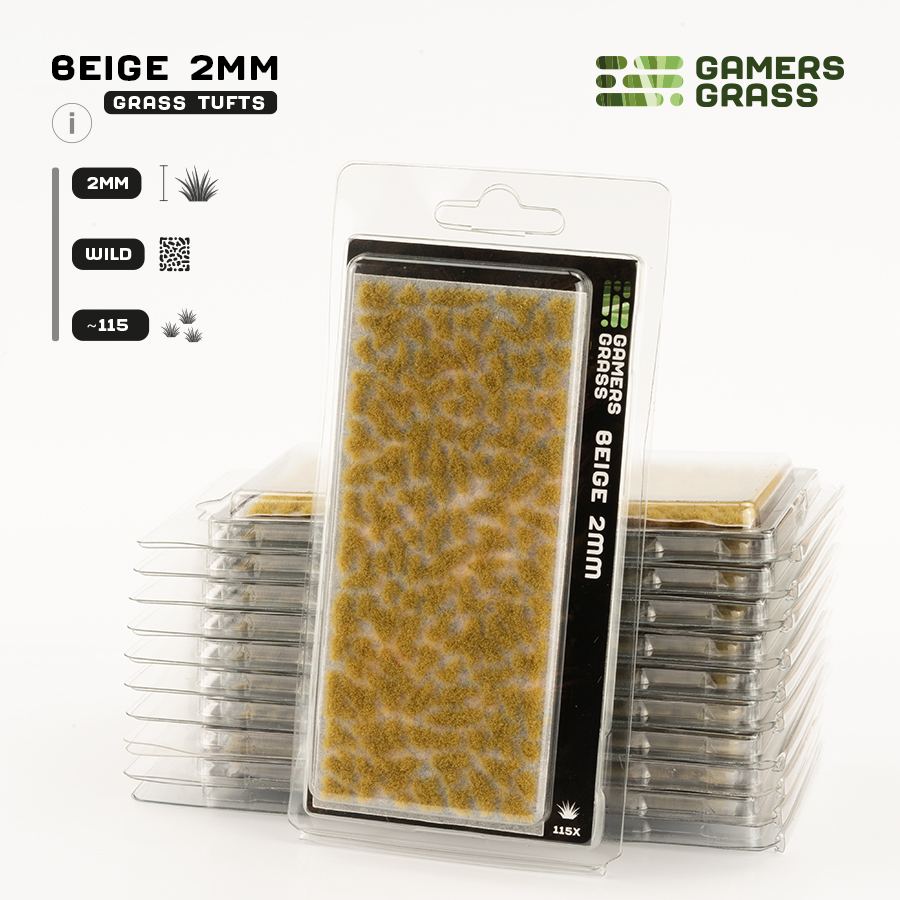 Gamer's Grass Beige 2mm Tufts Wild