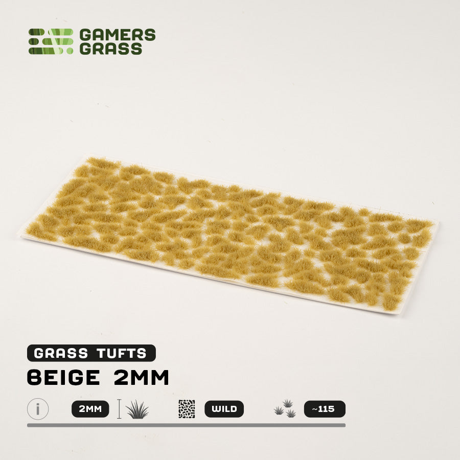Gamer's Grass Beige 2mm Tufts Wild