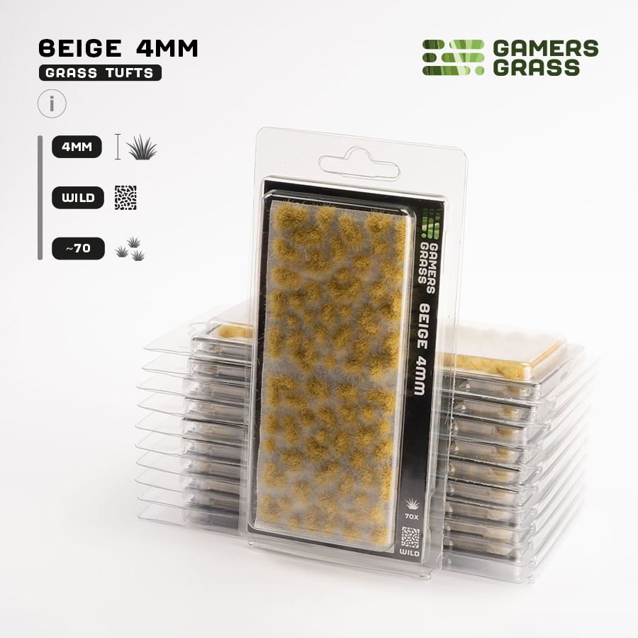 Gamer's Grass Beige 4mm Tufts Wild