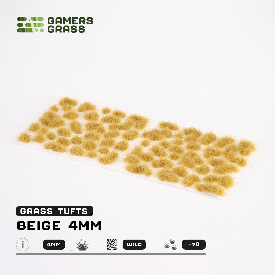 Gamer's Grass Beige 4mm Tufts Wild
