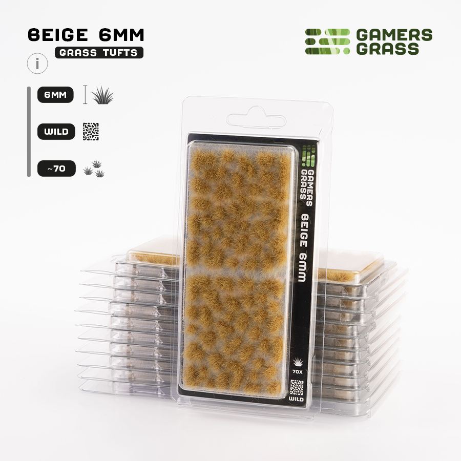 Gamer's Grass Beige 6mm Tufts Wild