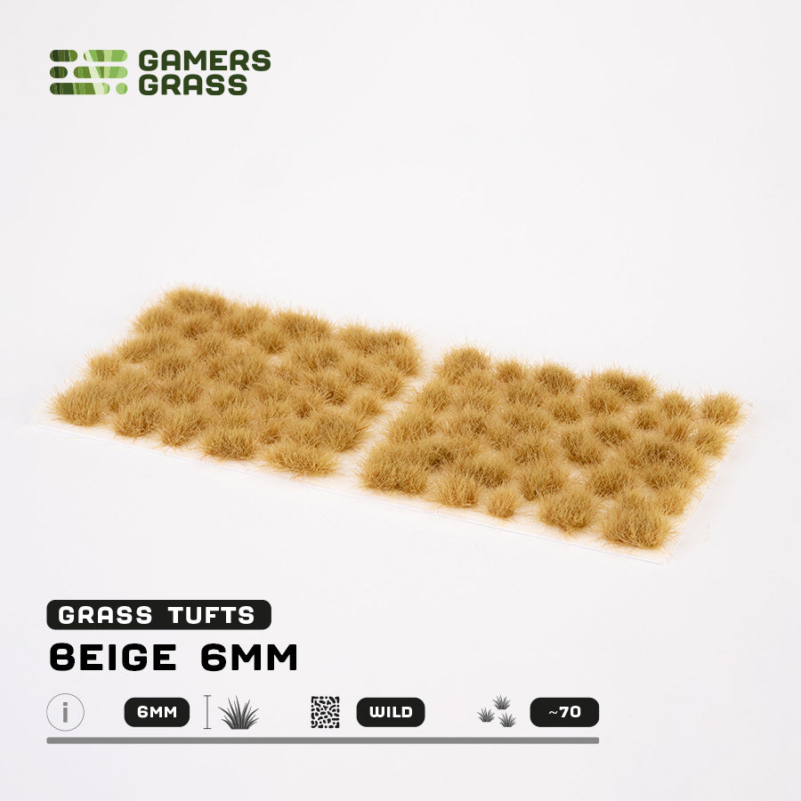 Gamer's Grass Beige 6mm Tufts Wild