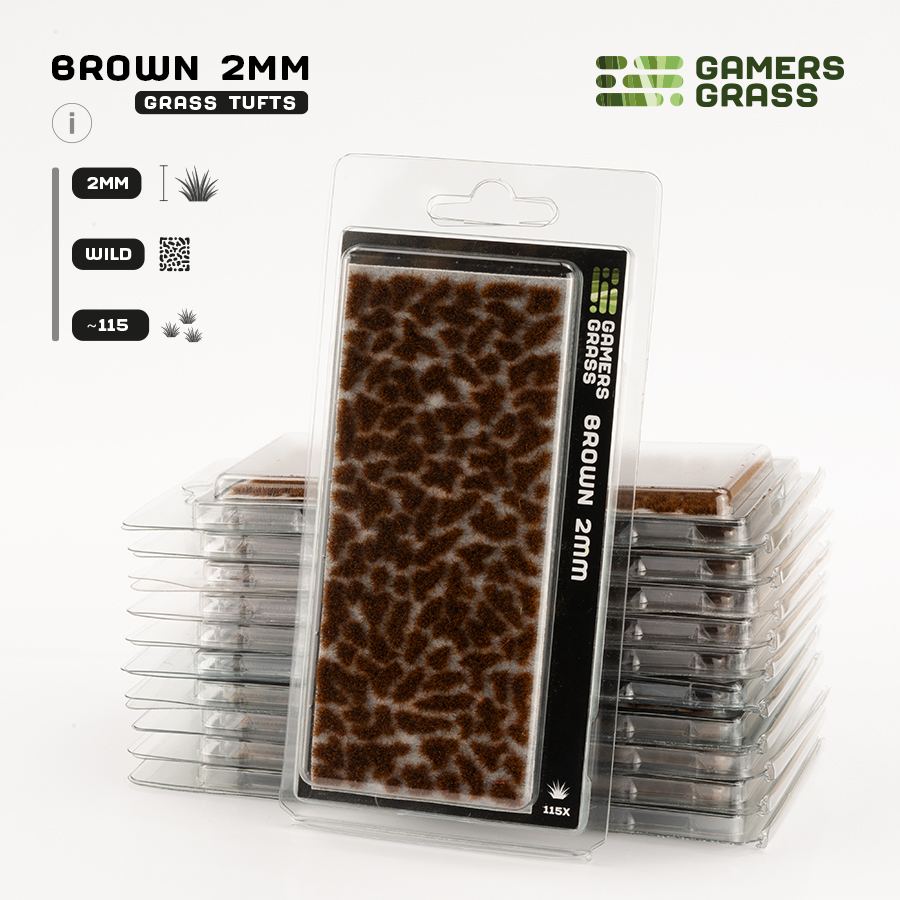 Gamer's Grass Brown 2mm Tufts Wild