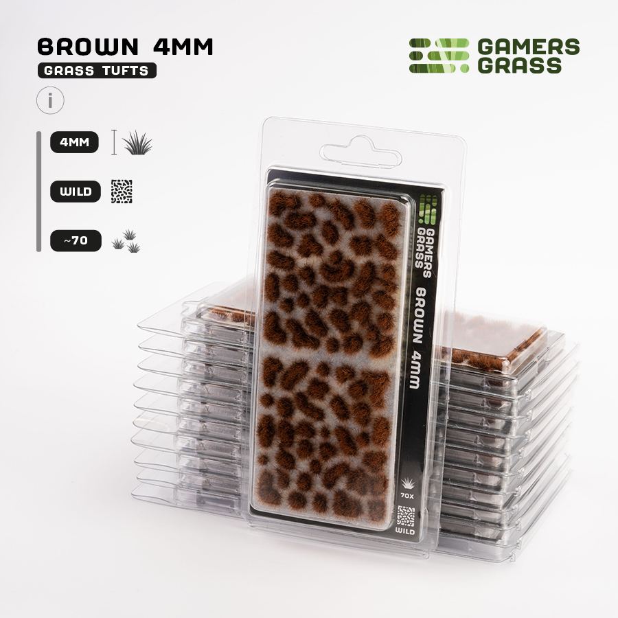 Gamer's Grass Brown 4mm Tufts Wild