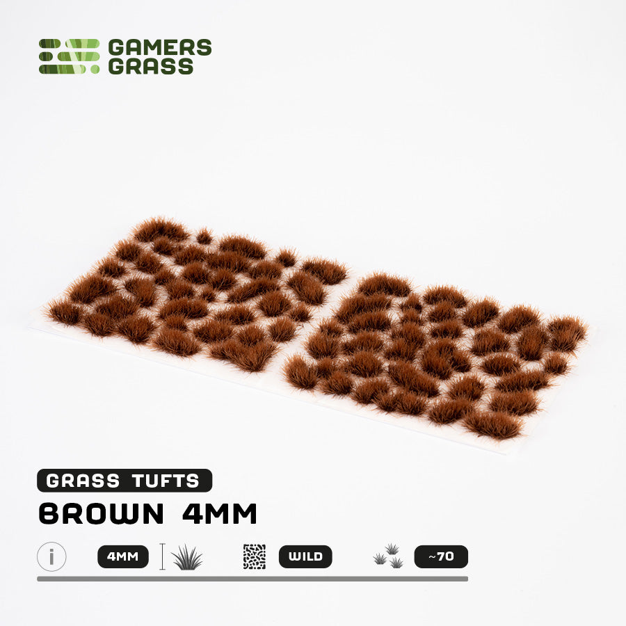 Gamer's Grass Brown 4mm Tufts Wild