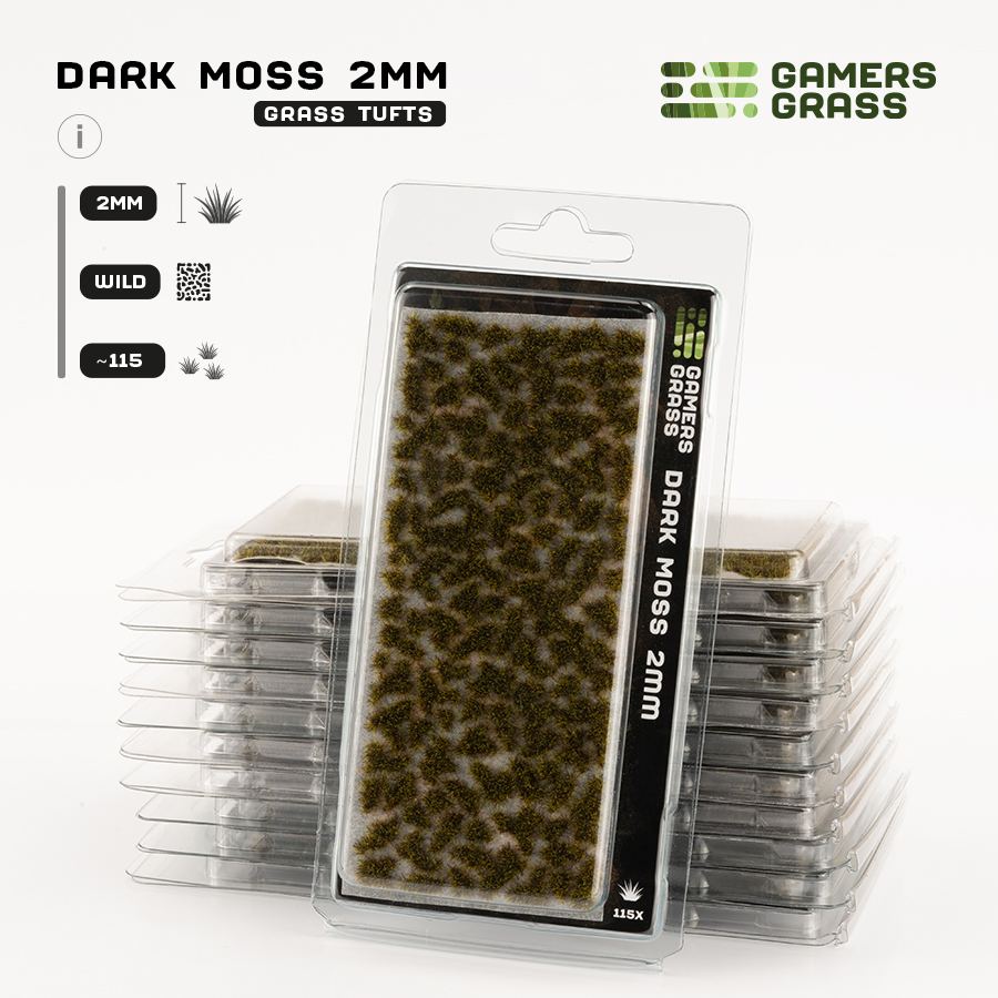 Gamer's Grass Dark Moss 2mm Tufts Wild