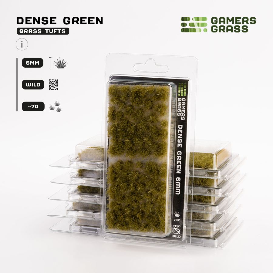 Gamer's Grass Dense Green Tufts 6mm