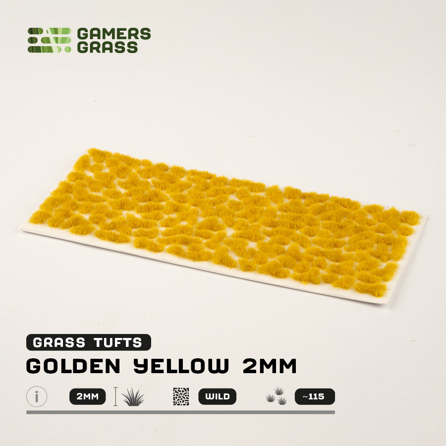 Gamer's Grass Golden Yellow 2mm Tufts Wild