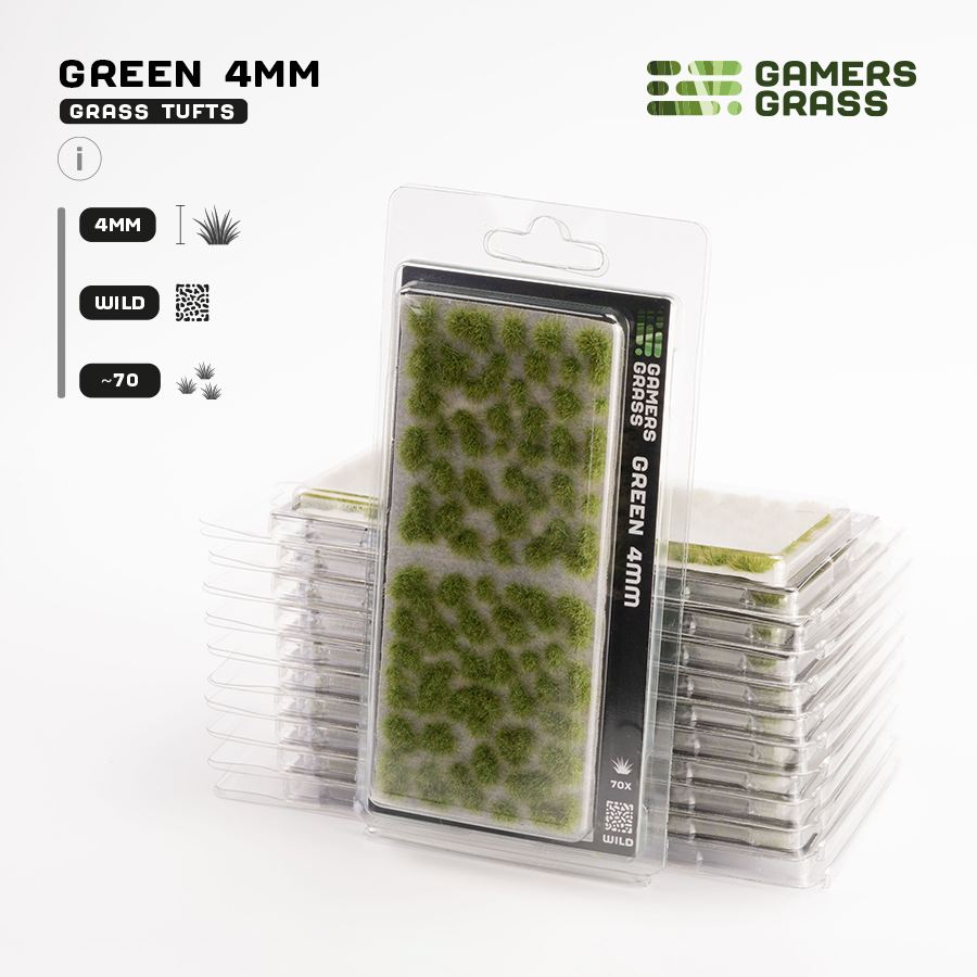Gamer's Grass Green 4mm Tufts Wild