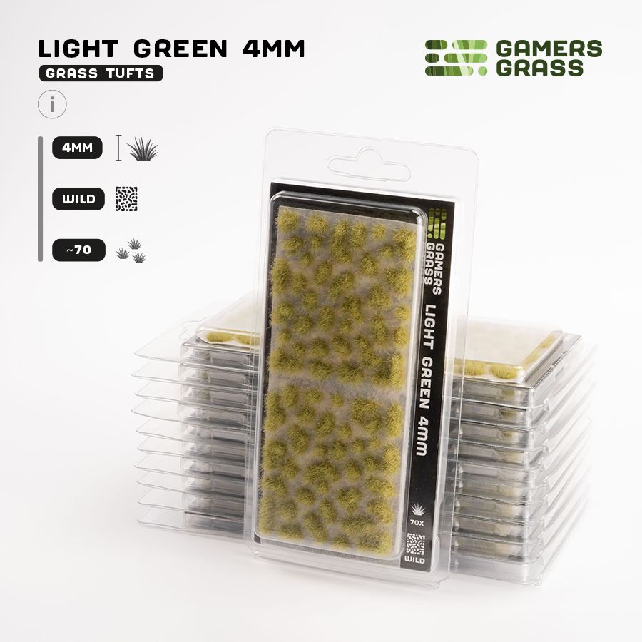Gamer's Grass Light Green 4mm Tufts Wild