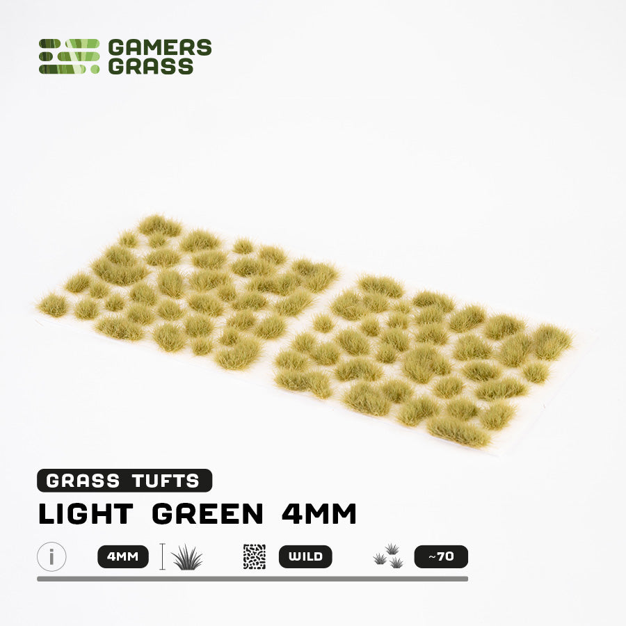 Gamer's Grass Light Green 4mm Tufts Wild