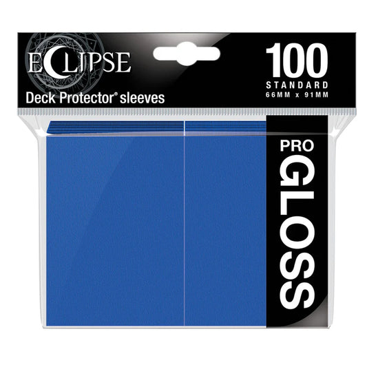 Eclipse Gloss Standard Sleeves 100 Pack - Pacific Blue