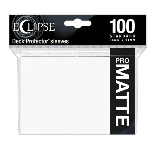 Eclipse Standard Matte Sleeves 100 Pack - Arctic White