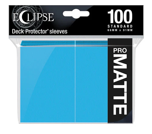 Eclipse Standard Matte Sleeves 100 Pack - Sky Blue