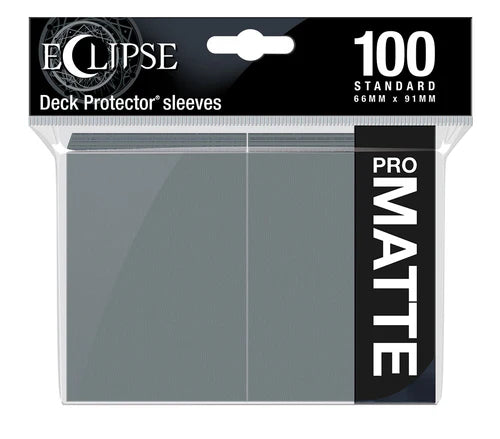 Eclipse Standard Matte Sleeves 100 Pack - Smoke Grey