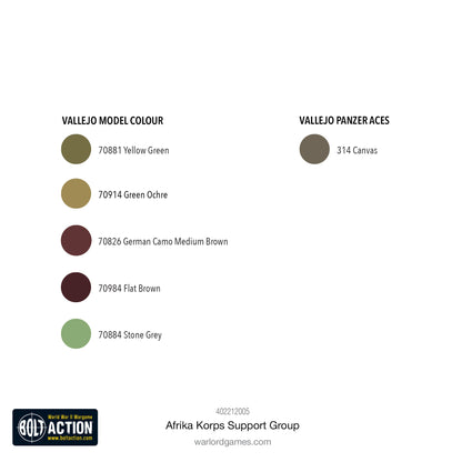 Afrika Korps Support Group (HQ, Mortar & MMG)