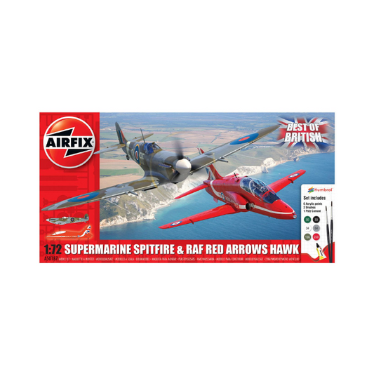 Airfix 1:72 Supermarine Spitfire & RAF Red Arrows Hawk