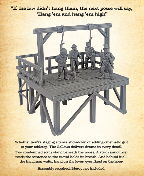 Dead Man's Hand Gallows Set