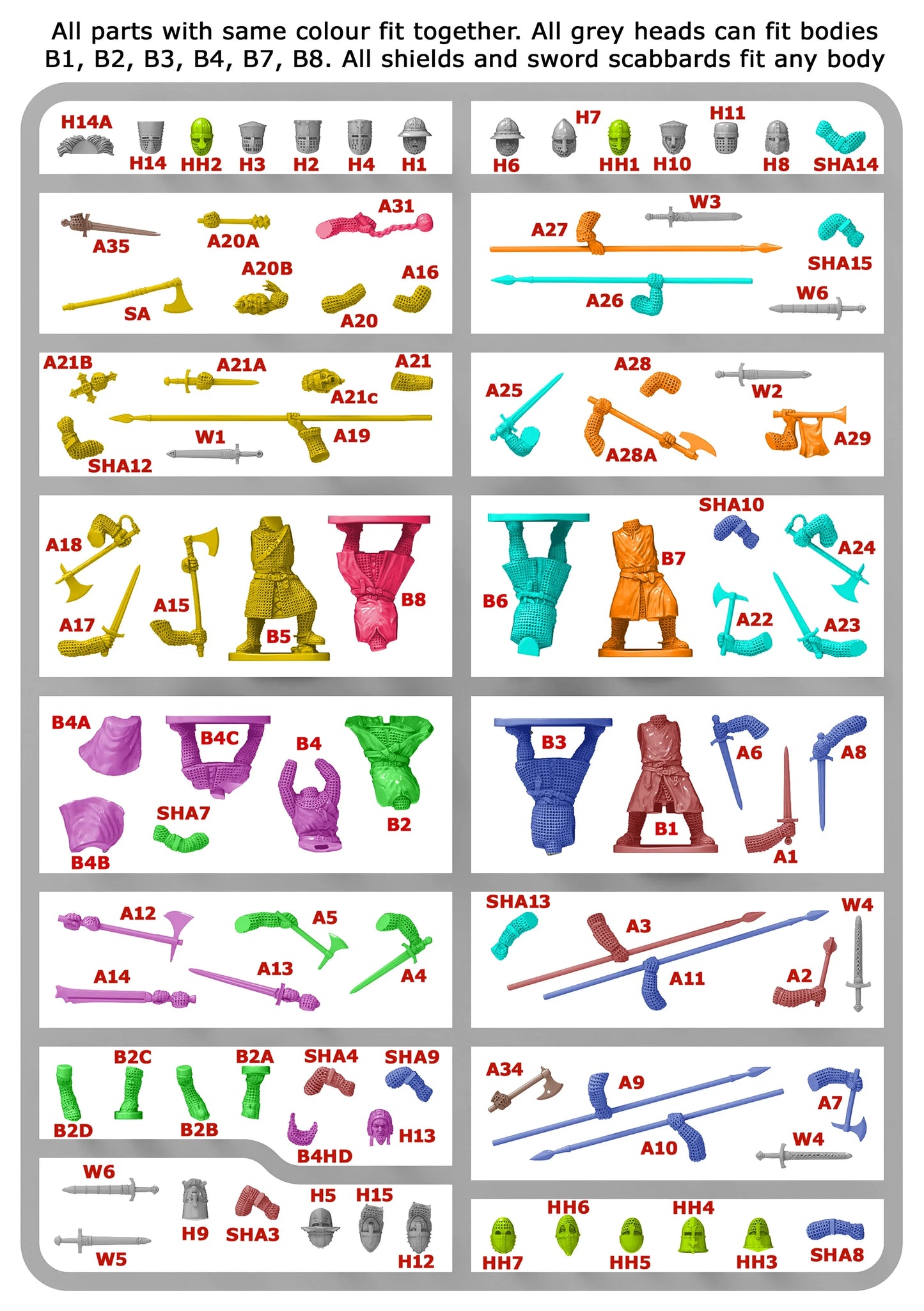 Medieval Foot Knights