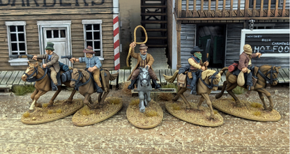 Dead Man’s Hand Plastic Mounted Gunfighters